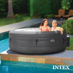 INTEX SimpleSpa Inflatable Hot Tub, 6 Person Jet Massage Spa with Built-in Pump and Cover - Portable Outdoor Tub with Bubble Jets for Home, Backyard, and Patio