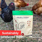 GrubTerra Golden Dried Black Soldier Fly Larvae - Premium Supplement to Increase Egg Production for Hen Treats, Bird Feed, Chicken Feeder, Pet Bird Food, and Wildbird Feed, Never from China! (10lb)