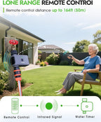 Insoma Sprinkler Timer with Remote Control, Water Hose Timers, Turns Water Off Automatically, Up to 120 Minutes of Run Time, Irrigation Timer for Lawn, Drip, Soaker Hose, and Garden, 1 Outlet
