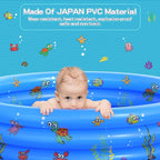 Garden Round Inflatable Baby Swimming Pool, Portable Inflatable Child/Children Little Pump Pool,Kiddie Paddling Pool Indoor&Outdoor Toddler Water Game Play Center for Kids/Girl/Boy