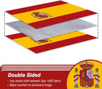 Spain Spanish Flag 3x5 ft Outdoor, Double Sided 3 Ply Heavy Duty Spain National Country Flag, 100% Quality Polyester Spanish Banner with Brass Grommets 4 Rows Stitches