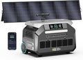 IEE P3200 Solar Generator With 500W Solar Panel, 2048Wh/3200W Power Station(6400W Peak),1800W Super Fast Charging,APP Control Emergency Power Station for Home, Camping, Power Outages