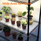 Bstrip Indoor Greenhouse with Grow Light, Mini Green house with 4 Pack T8 Full Spectrum Plant Lights with Timer, Plant Shelf with Tent for Indoor Plant, Seed Starting, Seed Tray, 29.5"x13.8"x59"