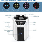 SaunaResearcher 3L Large Capacity Home Sauna Steamer, Portable Sauna Steamer, Sauna Steamer Machine, Lightweight Stainless Steel Pot with Timer & Gear Display for Relaxation, with Remote Control