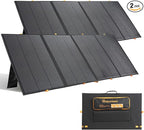 800W Portable Solar Panel,2pcs 400W,Foldable Solar Panel Power Backup,36V Output Solar Charger for Power Station Off Grid Outdoor Activities, RV, Marine,Camping, Solar Generator, IP67 Waterproof