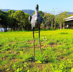 Ostrich Statue Metal Retro Style Ostrich Sculpture Garden Decoration Metal Yard Art for Patio Lawn Backyard Outdoor Indoor Decoration