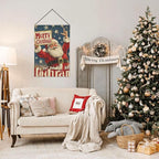 Merry Christmas Garden Flag Vertical Double Sided Outdoor Yard Flags 12.5x18 Inch Burlap Banners Vertical Double Sided for Outdoor Decor Lawn