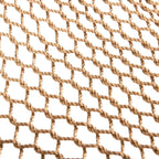 Lazy Daze Hammocks 10.5 FT Double 2 Person Caribbean Rope Hammock, Hand Woven Polyester Hammock with Spreader Bars, for Outside Outdoor Backyard Patio Poolside,450 LBS Capacity, Tan