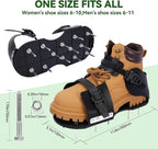 HFH Lawn Aerator Shoes for Grass，Aeration Shoes for Lawn，Spike Shoes for Lawn Aerating (Buckle)
