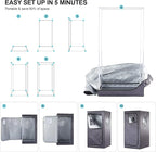 Portable Steam Sauna Box for Home, Portable Sauna for Home Spa, One Person Foldable Lightweight, Full Body Sauna Tent for Relaxation, 1600W & 4L Steamer Generator, Foldable Chair