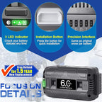 【Upgrade!】 40V 6.0Ah Replacement Battery for Snow Joe/Sun Joe Ecosharp 40V Tools Lithium-ion Battery Snow Blower Lawn Mower Pressure Washer. 40V Wireless iON Models