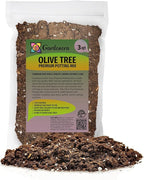 Premium Potting Mix for Olive Trees by Gardenera - Enhanced Growth and Nutrient Retention - 3 Quart
