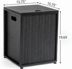 Propane Tank Cover Table for Fire Pits, 20 LB Iron Propane Tank Holder with Side Handles, Outdoor Tank Storage Side Table for Patio, Gas Griddle, Black