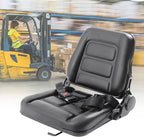 Universal Lawn Mower Seat, PVC Garden Tractor Seat, Tractor Suspension Seat, Universal Forklift Seat with Safety Belt, Full Suspension Seat Replacement for Heavy Mechanical Seat