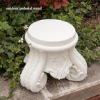 Outdoor Pedestal Stand for Garden Decor - ClassicalL Plinth Pedestal Stand for Statues, Decorative Garden Pedestals and Statue Stand,12" Tall