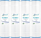 Swimming Pool Filter Replaces for C-7459, Filbur FC-6405, Filbur FC-0800, A0557900, R0554500, Aladdin 18504, APCC7352, 85 Sq.Ft Swimming Pool Filter Cartridge, 4 Pack