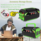 600W Power Inverter, 12V DC to 110V AC Converter with LED Display, 2 AC Outlets, 2 PD 25W Type-C, 2 QC 18W USB-A(4.2A)，2 DC Port, for Road Trips Laptop Computer