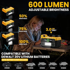 550W Power Inverter for Dewalt 20V, DC 20V to AC 110V Pure Sine Wave, Portable Power Station with 2 USB Ports & 1 AC Outlet & 1 Type-C Fast Charging, Battery Adapter with LED, Battery Not Included