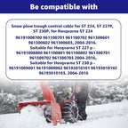 586961501 Chute Control Cable for Snowblower Compatible with Husqvarna ST230P ST224 ST227P