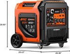 AIVOLT 11250 Wattages Dual Fuel Portable Inverter Generator Super Quiet Gas Propane Powered Remote/Electric Start Outdoor Generator ATS Ready for Home Back Up Food Truck, 50 State Approved