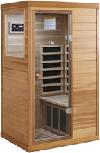 Saunas 909Mini Far Infrared Sauna, Indoor Dry Sauna (Red Cedar, 1 Person Mini Size Left Door)