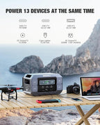 Solar Generator 2200W GRECELL Portable Power Station 1126Wh with Solar Panel 2×100W, LiFePO4 Battery, Solar Generator for Home Use Outdoor RV