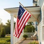 Homissor Betsy Ross Flag 2x3 Feet Embroidered 13 Star American Flags for 250th Anniversary Heavy Duty Outdoor Colonies Banner for Outside