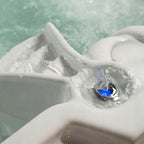 Amplified 100-Jet 6-Person Lounger Spa with Bluetooth Stereo and 3 Pumps by Essential Hot Tubs