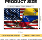 Vintage American America Usa Venezuela Venezuelan Flags For Outside Yard 3x5 Ft Double Sided Printed 100d Polyester Lightweight Garden Welcome Outdoor Banner Brass Grommets