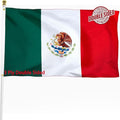 Mexico Mexican Flag 3x5 ft Outdoor, Double Sided 3 Ply Heavy Duty National Flag for MX, 100% Quality Polyester Mexico Mexicana Banner with Brass Grommets 4 Rows Stitches