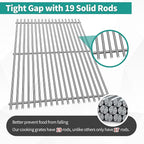 Stainless Steel 66032 Flavorizer Bars for Weber Genesis 2 Grill Parts 66095 Grill Grates 66795 Heat Deflector Grill Replacement Parts for Weber Genesis ii E-310 E-315 E-325 E-335 S-335 GS4