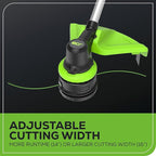 Greenworks 80V 16" Brushless Cordless String Trimmer, 2.0Ah Battery and Charger Included