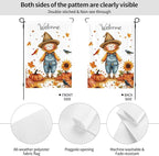 Fall Sunflower Garden Flag Vertical Double Sided Outdoor Yard Flags 12.5x18 Inch Burlap Banners Vertical Double Sided for Outdoor Decor Lawn