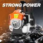 6 in 1 52cc Brush Weed Cutter Petrol Hedge Trimmer Grass Pruner Chainsaw Trimmer with Four Mowing Heads for Gardening Care