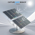 ECO-WORTHY 1600W Solar Tracker System: 8pcs 195W Monocrystalline Solar Panels, Expanded Version Dual-Axis Solar Tracking Kit with Power Box and Controller for Shed Farm Yard