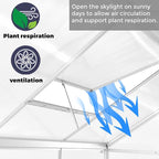 6 x 10FT Greenhouse for Outdoors,Polycarbonate Garden Backyard,Silver