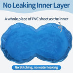Alvantor Pet Double Swimming Pool Dog Bathing Tub, Hard Plastic Pools, Cat Puppy Shower Spa Foldable Portable Indoor Outdoor Pond Ball Pit 63"x35"x12" Patent Pending
