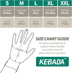Kebada T3 Winter Work Gloves for Men and Women, Warm Knit Cold Weather Work Gloves, Thermal Insulated Freezer Gloves, 100% Latex Coating Non-slip Grip, Long Wrist Design, 1 Pair, Orange, X-Large