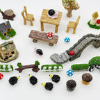 Cayway 83 PCS Fairy Garden Accessories Outdoor, Mixed Model Trees for DIY Craft Garden Decoration, SB-S571
