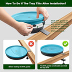 Heated Bird Bath for Outdoors for Winter, 3 Easy Ways to Mount Detachable Bird Bath Bowl, 75W Heated Bird Baths with Thermostatically Controlled for Garden Yard Patio Lawn, Blue