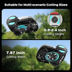 Robot Lawn Mower with App Control – Adjustable Cutting Height, Auto-Charging, Obstacle Detection & Smart Scheduling – Ideal for Lawns up to 1/8 Acre