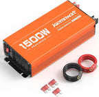 1500W Inverter 12V DC to 120V AC Converter with 2 AC Outlets, QC3.0/PD30W Fast Charging USB Ports, Car Power Inverter Adapter for Vehicles