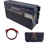 5000 Watt Power Inverter 12V DC to 220V AC Converter, RV Inverter, LED Display with 2 AC Outlets Dual Fans Radiating, for RV, Camp and Home, Electric Tool Pure Sine Wave Inverter (220V, 5000W 12V)
