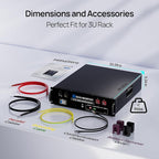 ECO-WORTHY Home Power Station Backup Power,AC 10000W Output+20480Wh LiFePO4 Battery Support Communication,Bluetooth and WiFi,LCD Battery Monitor,for Home Backup,Emergency,Solar System Components