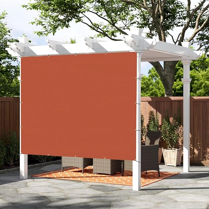 SUNNY GUARD Shade Cloth Custom Size 20x23 FT Sun Shade Screen Fabric Shade Cover Tarp with Grommets for Pergola Backyard Garden, Terra(We Customized)