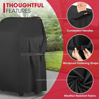 Unicook 30 Inch Grill Cover, Heavy Duty Waterproof 2 Burner Small BBQ Cover, Compatible with Weber Spirit 210 with Side Tables Down, Does NOT Fit Spirit II E-210 (Include 2025 Version) with Table Up
