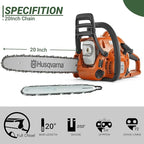 4-Pack 20 Inch Chainsaw Chain,3/8" LP Pitch .050" Gauge 72 Drive Links Compatible with Stihl MS311 MS391, Husqvarna 455(Rancher), Jonsered CS2166, Craftsman, Echo, Poulan, Ryobi, Ego and More
