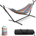 Sorbus 2-Person Luxury Hammock with Steel Stand- Premium Cotton Blend 60" Large Bed- Heavy Duty 450lbs Portable w/Carrying Case - for Garden Yard Patio Outdoor Camping Gifts- Washable