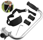 String Trimmers Handle with Shoulder Strap Harness, Weed Eater Handle Extension with Bracket Clamp, Ergonomic Trimmer Grip, Weed Wacker Attachments Aluminum Lawn Trimmer Grip for Landscaping,Lawn Care
