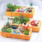 Dracarys Selected 50 Pieces Fairy Garden Accessories, Animals, Miniature Figurines, Micro Landscape Ornaments Kit, DIY, Environmental Resin